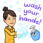 wash hands bitmoji 